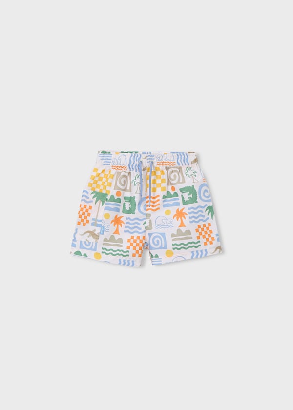 Mayoral Usa Inc Printed Swim Shorts in Cream - Little Miss Muffin Children & Home