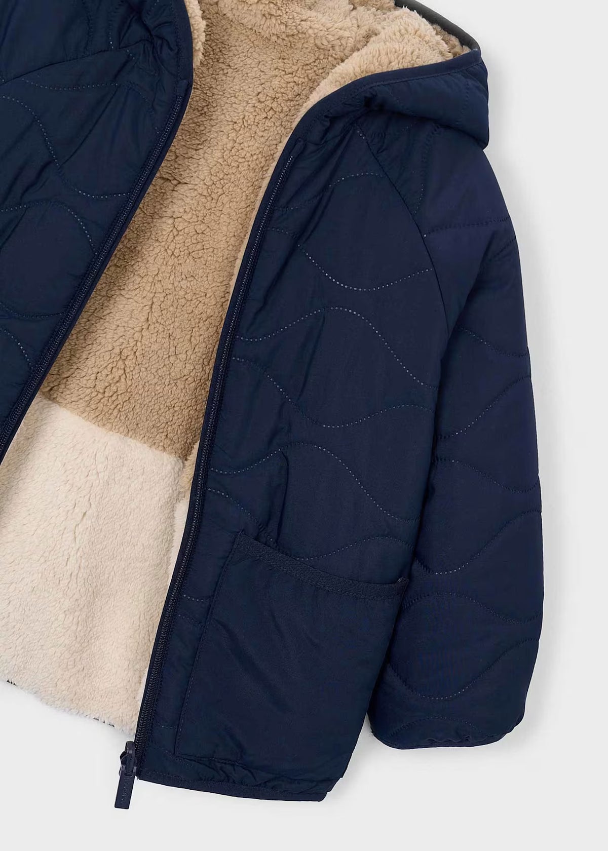 Mayoral Usa Inc Reversible Sherpa Puffer Jacket - Little Miss Muffin Children & Home