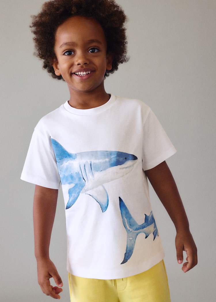 Shark T-Shirt in White