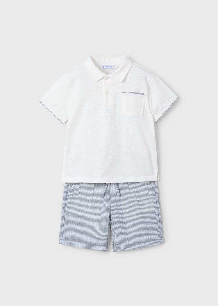 Mayoral Usa Inc Mayoral Polo Shirt & Shorts Set - Little Miss Muffin Children & Home