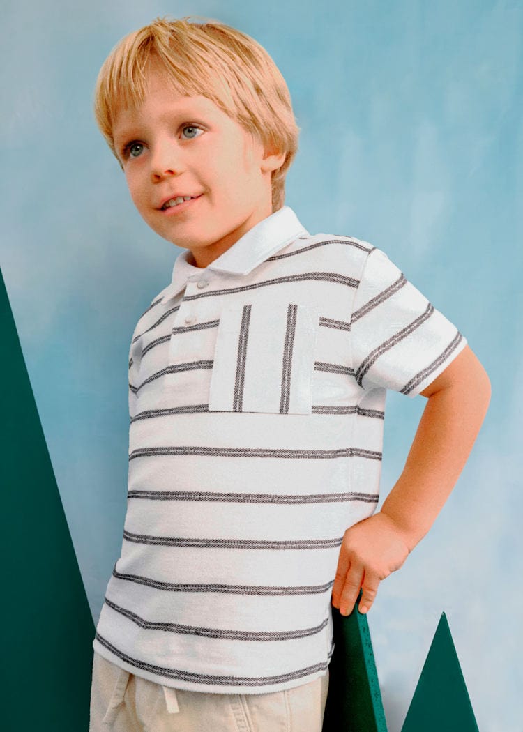 Mayoral Usa Inc Mayoral Striped Polo Shirt - Little Miss Muffin Children & Home
