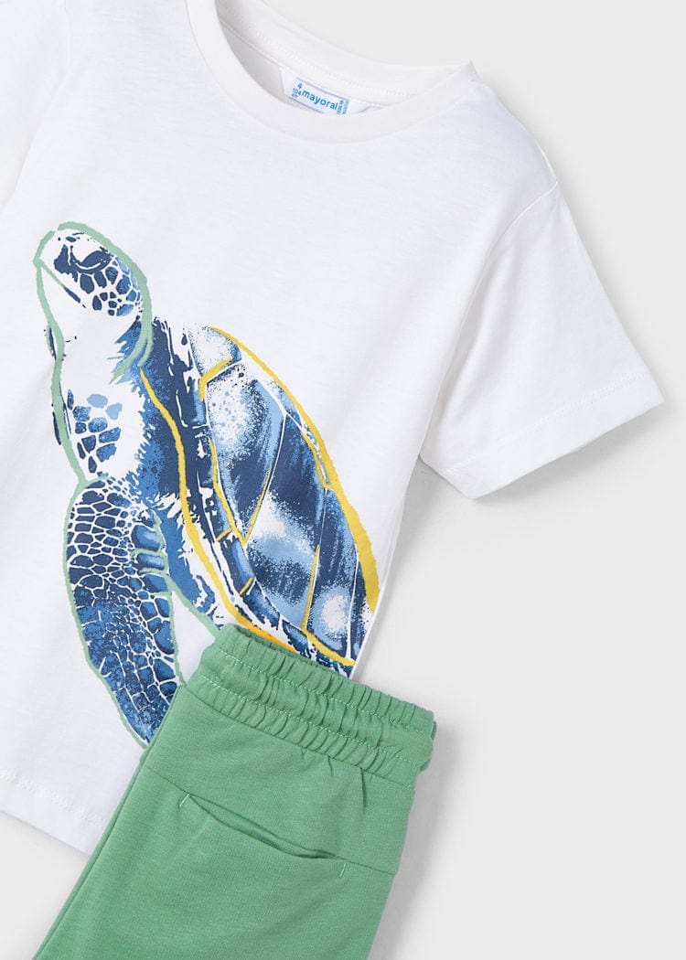 Mayoral Usa Inc Mayoral Sea Turtle T-Shirt & Shorts Set - Little Miss Muffin Children & Home