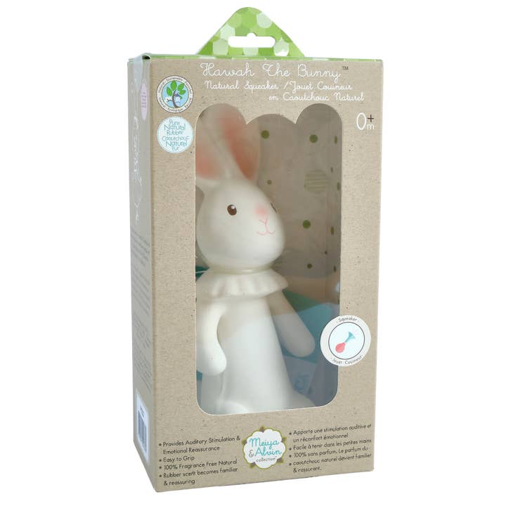 Havah the Bunny all Rubber Squeaker Toy