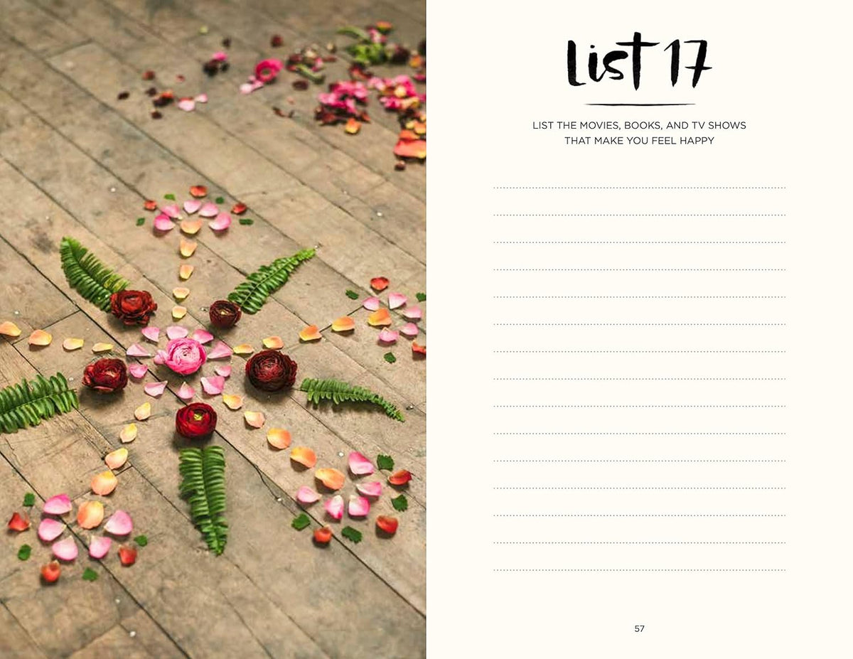 Paige Tate & Co 52 Lists for Happiness Journal (Guided Self-Love Journal) - Little Miss Muffin Children & Home
