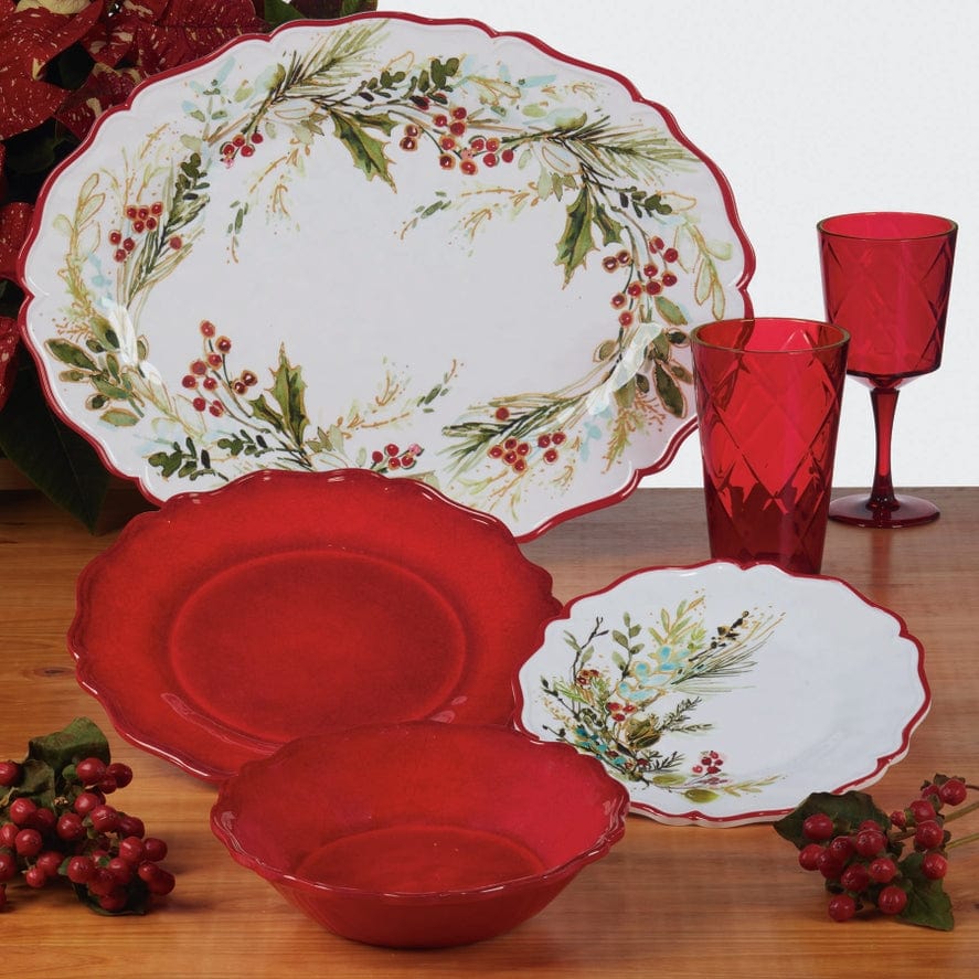 Certified International Certified International "Christmas Gatherings" Melamine Oval Platter - Little Miss Muffin Children & Home