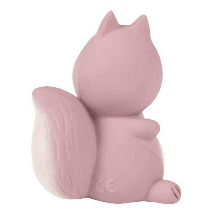 Tikiri Toys Squirrel Natural Organic Rubber Teether, Rattle & Bath Toy - Little Miss Muffin Children & Home