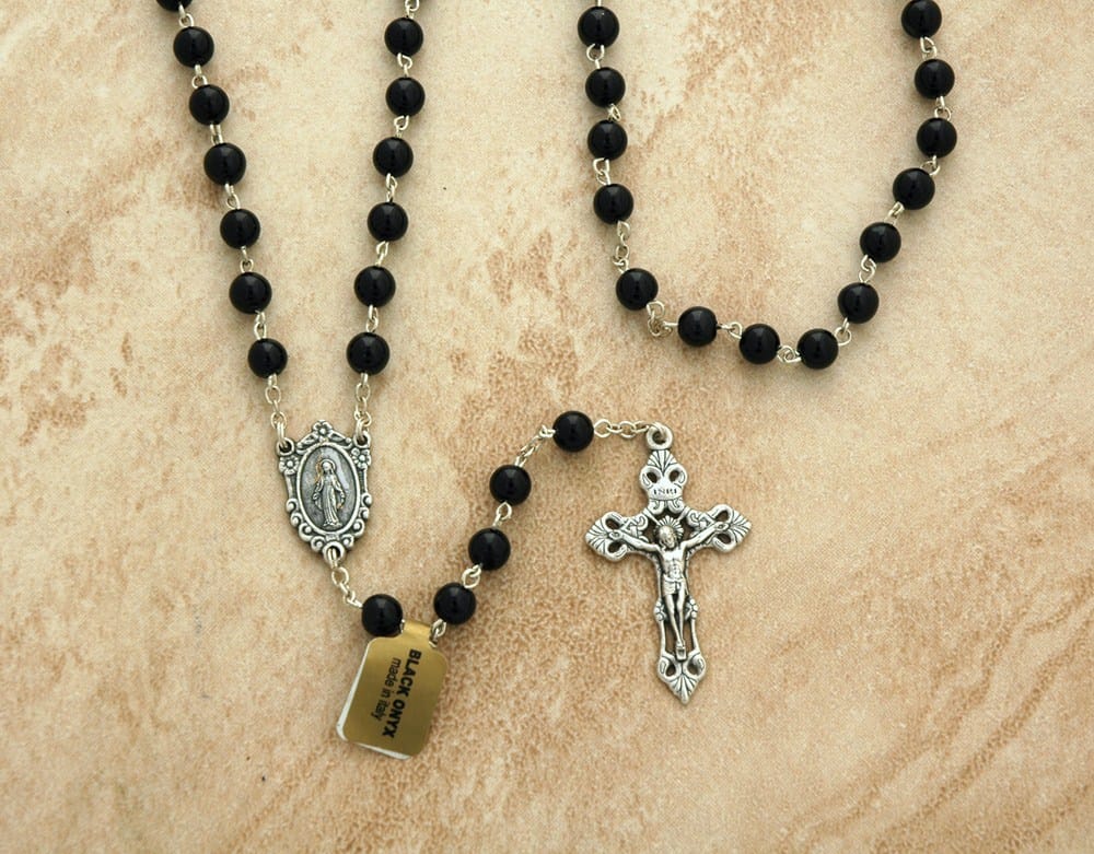 Contreras Designs Black Onyx Rosary - Little Miss Muffin Children & Home