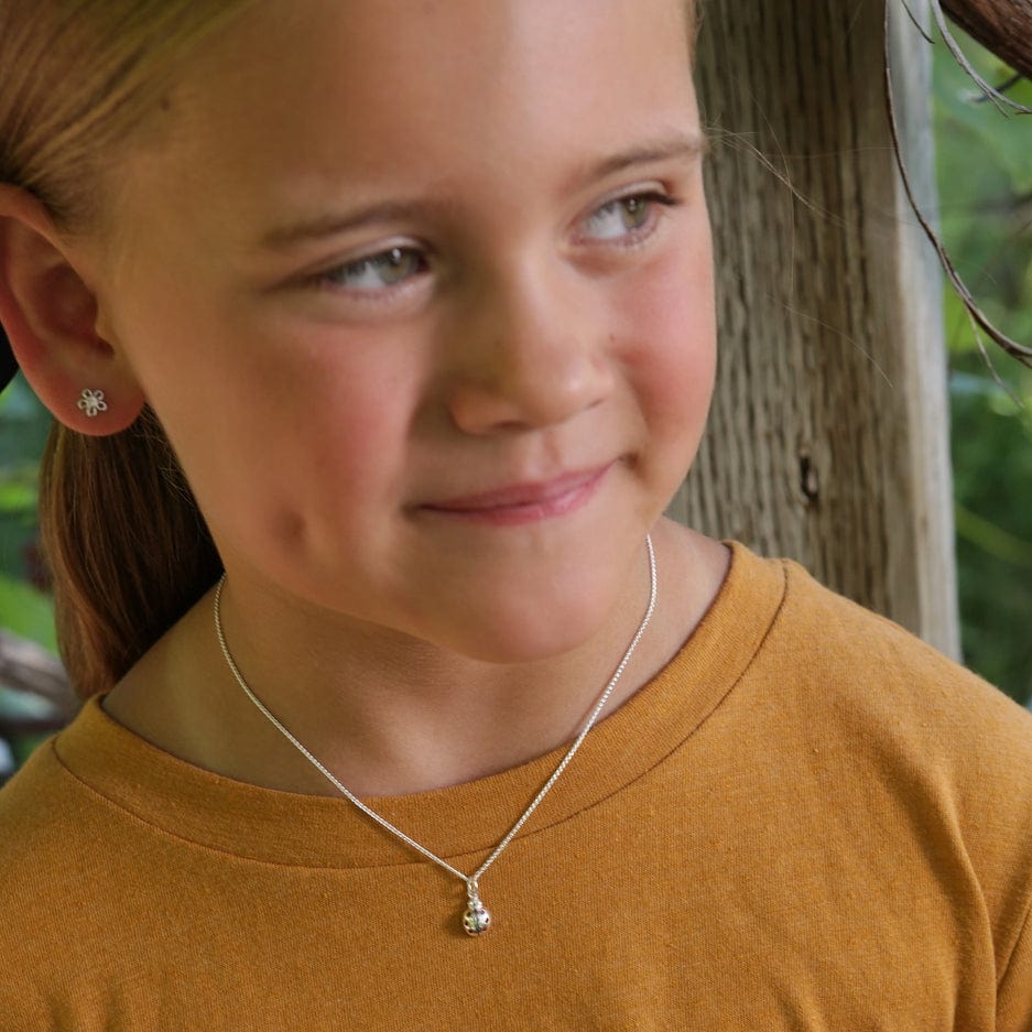 Cherished Moments Cherished Moments Sterling Silver Girls Ladybug Necklace - Little Miss Muffin Children & Home