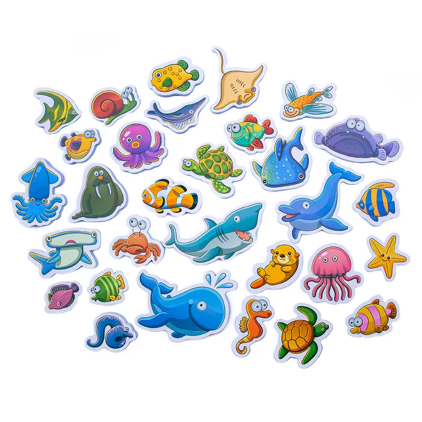 Firefox Toys Fizzles Marine Animal Sticky Bath Critters, 30 Piece Set - Little Miss Muffin Children & Home