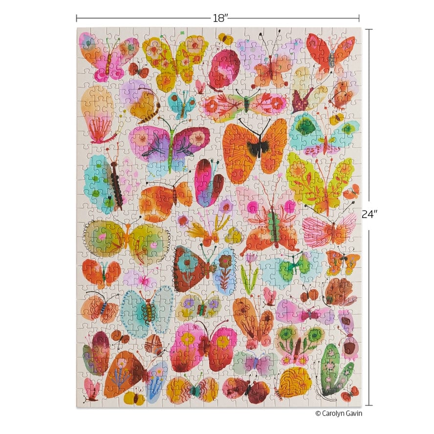 WerkShoppe WerkShoppe Belize Butterflies 500 Piece Puzzle - Little Miss Muffin Children & Home