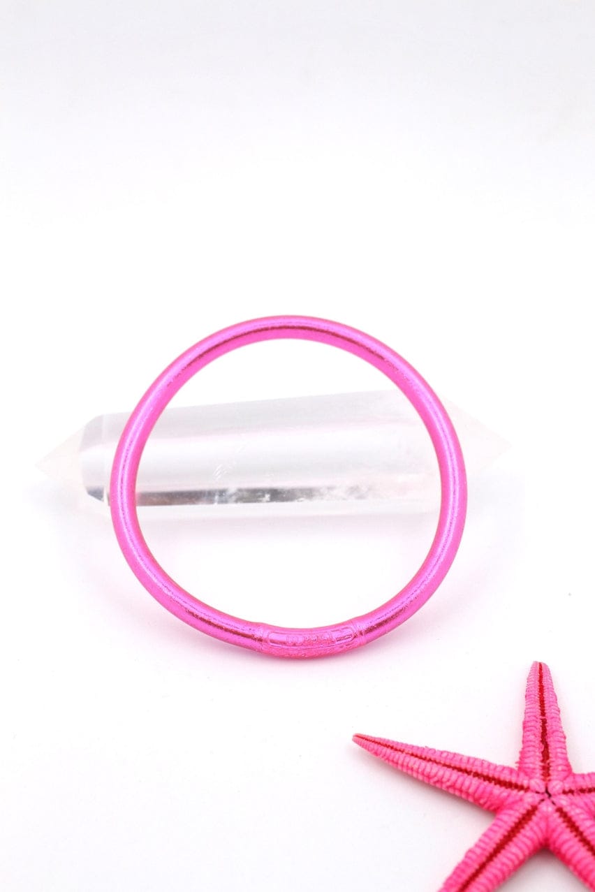 Woman Shops World Single Rainbow Thai Buddhist Temple Bracelet, Mantra Bangle, Flamingo - Little Miss Muffin Children & Home