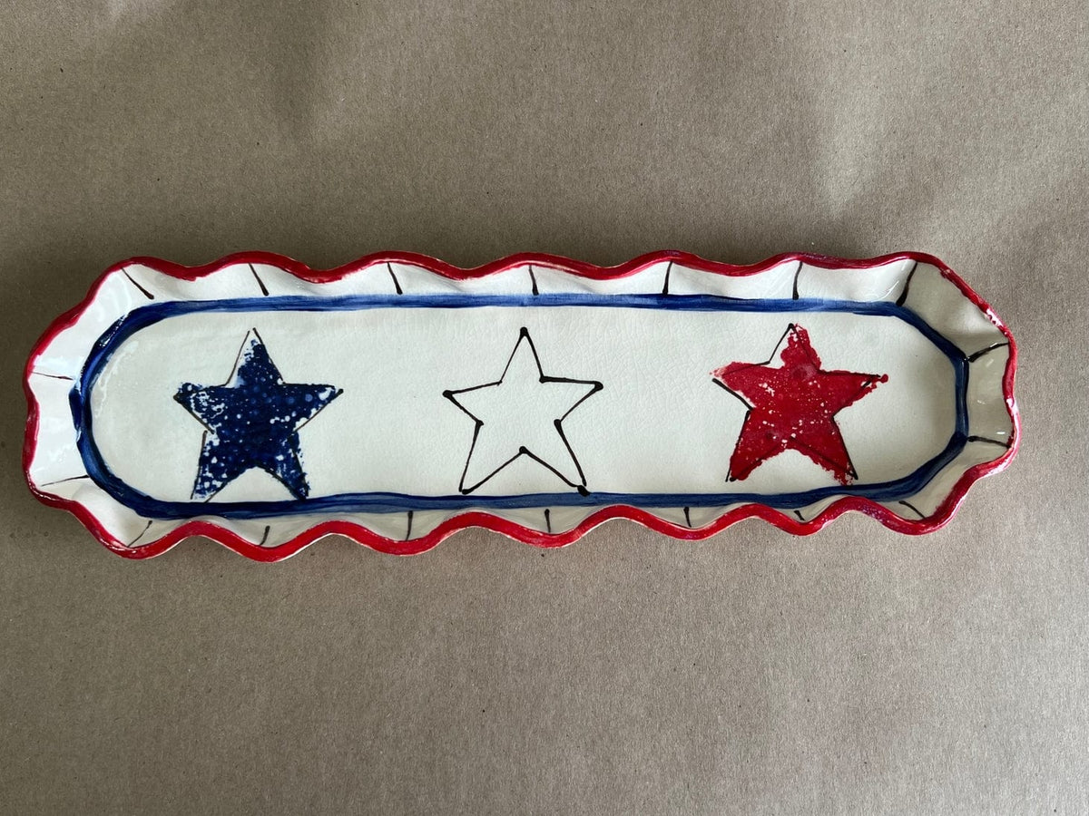 Heartfelt Traditions Patriotic Cracker Tray - Little Miss Muffin Children & Home