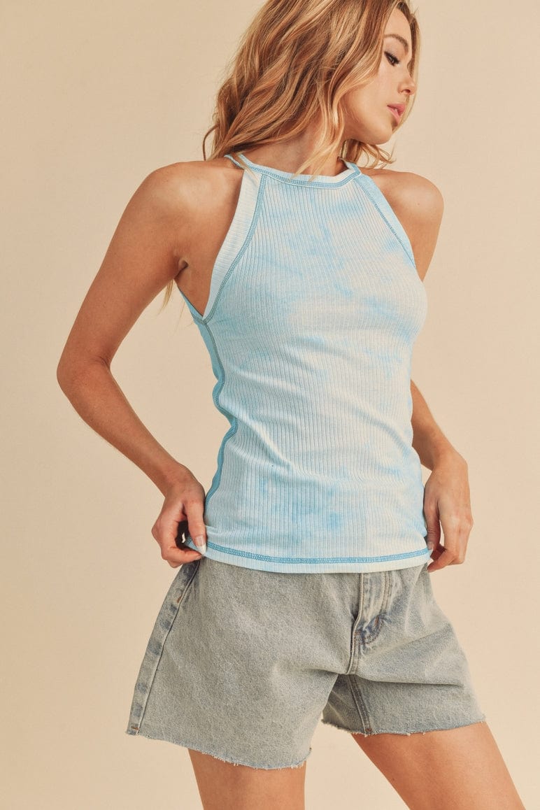 Aemi + Co Aemi + Co Edie Tie Dye Tank in Ocean - Little Miss Muffin Children & Home