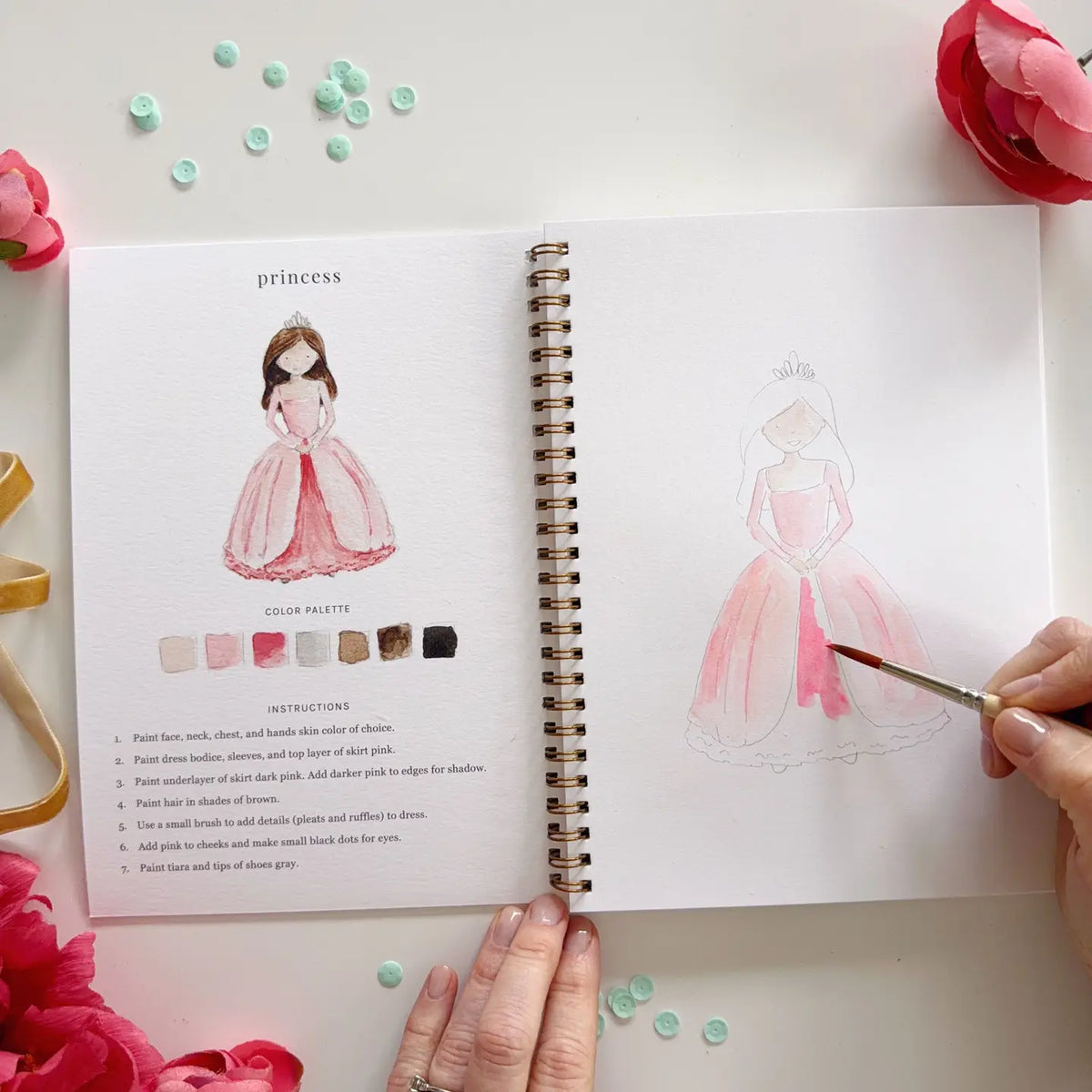 Emily Lex Studio Fairytale Watercolor Workbook - Little Miss Muffin Children & Home