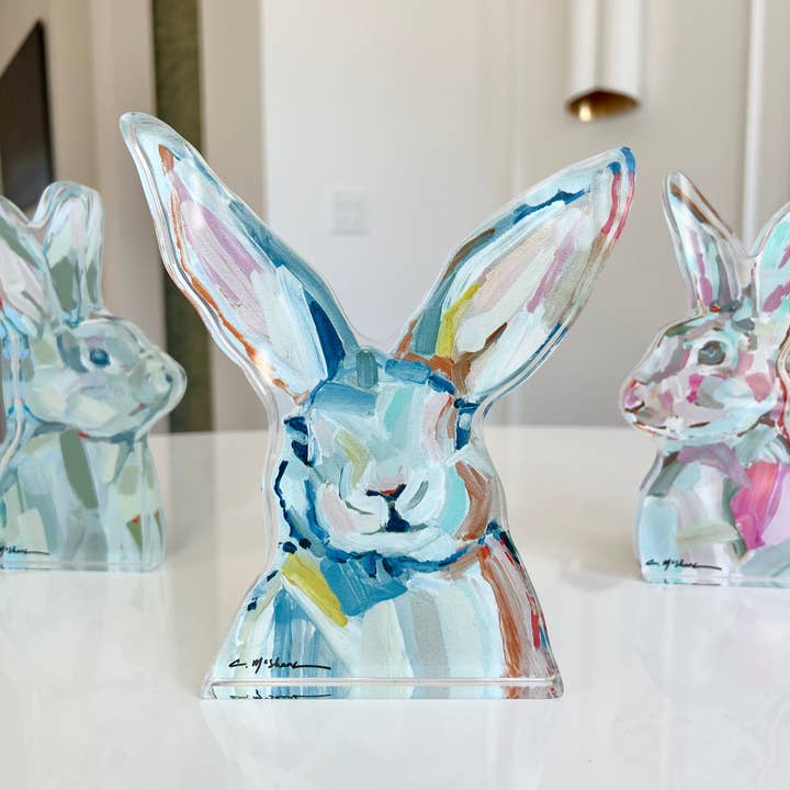 Chelsea McShane Art Chelsea McShane Art "Bunny Ears" Acrylic Large Shelfie - Little Miss Muffin Children & Home