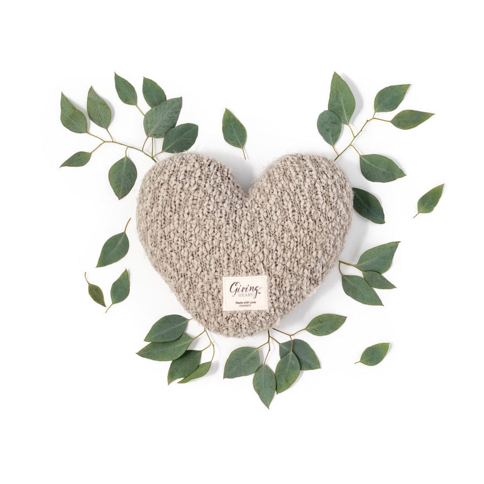 Demdaco The Taupe Giving Heart Weighted Pillow - Little Miss Muffin Children & Home