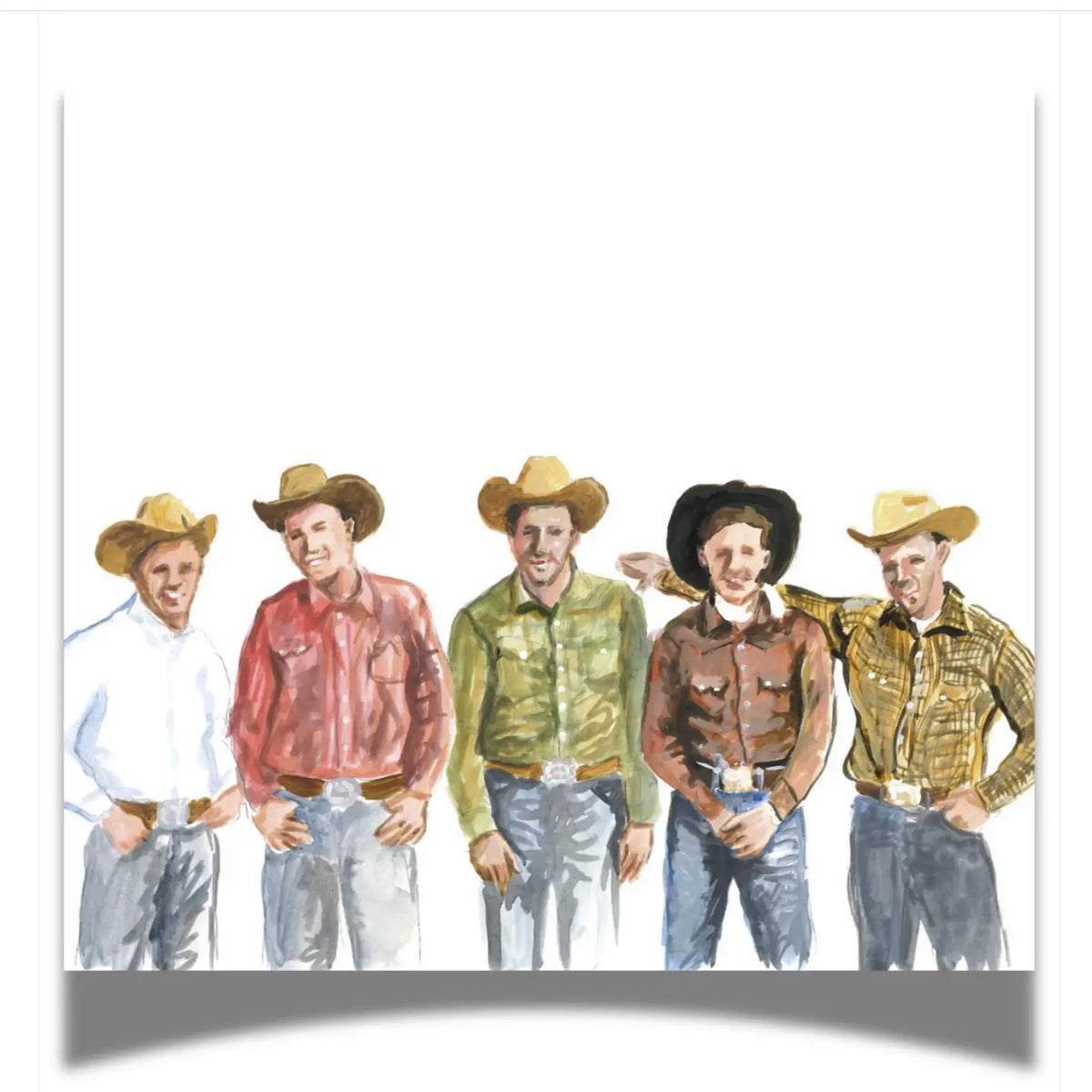 Cowboys Western 24ct 3-ply Cocktail Napkins