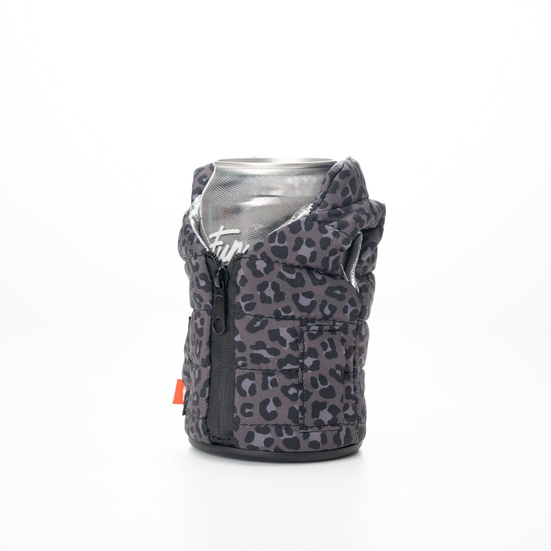Puffin Drinkwear The Puffy Vest Insulated 12oz Drink Sleeve, Black Leopard - Little Miss Muffin Children & Home