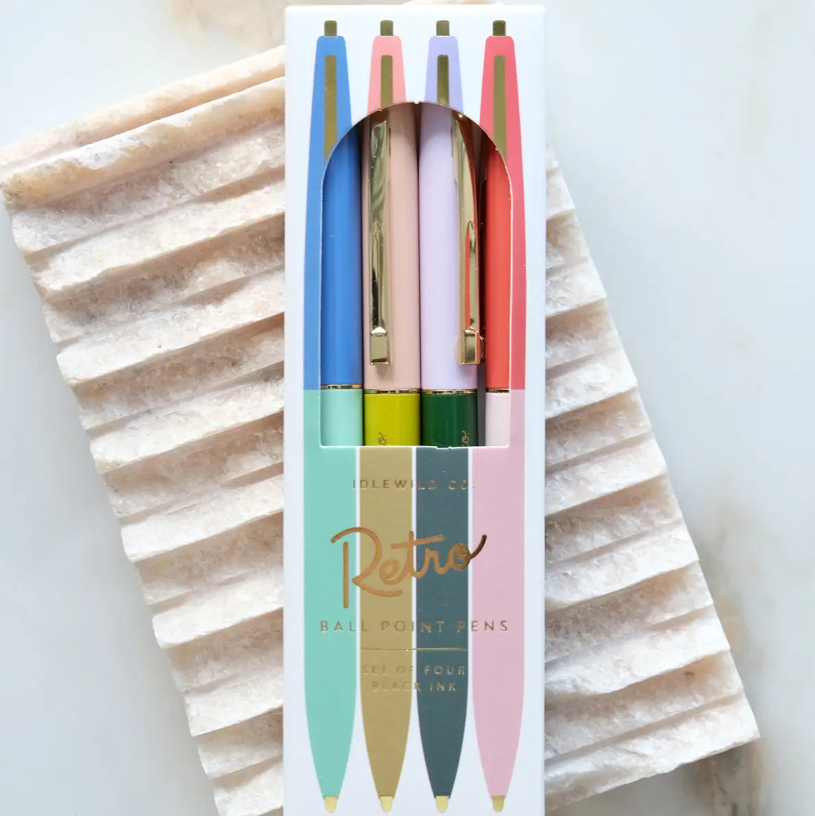Idlewild Rainbow Retro Pen Set of Four - Little Miss Muffin Children & Home