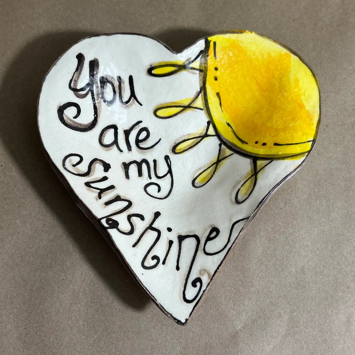 Heartfelt Traditions Small Heart-Shaped Bowl "Sunshine" - Little Miss Muffin Children & Home