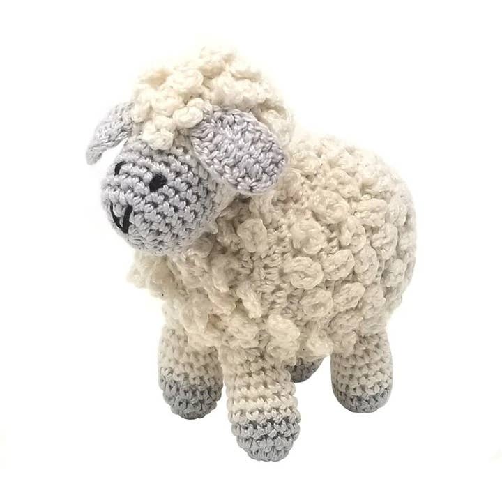 Ecru Little Crochet Lamb