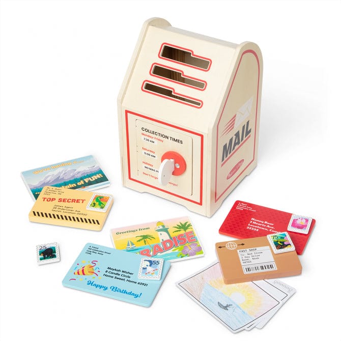 Melissa & Doug Stamp & Sort Wooden Mailbox Play Set - Little Miss Muffin Children & Home
