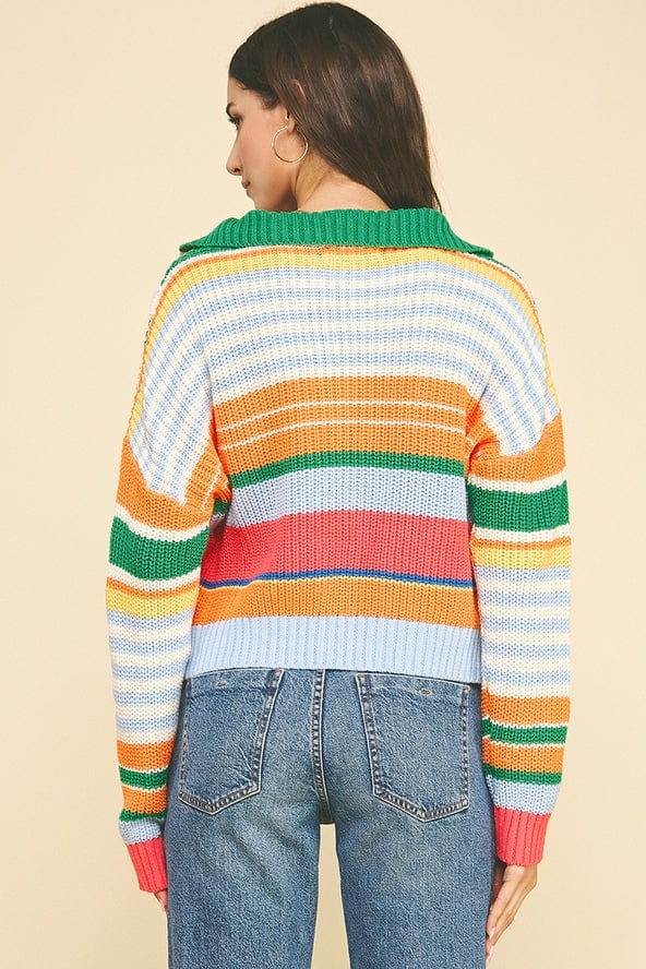 Pinch Multi Color Half Zip Pullover Sweater - Little Miss Muffin Children & Home