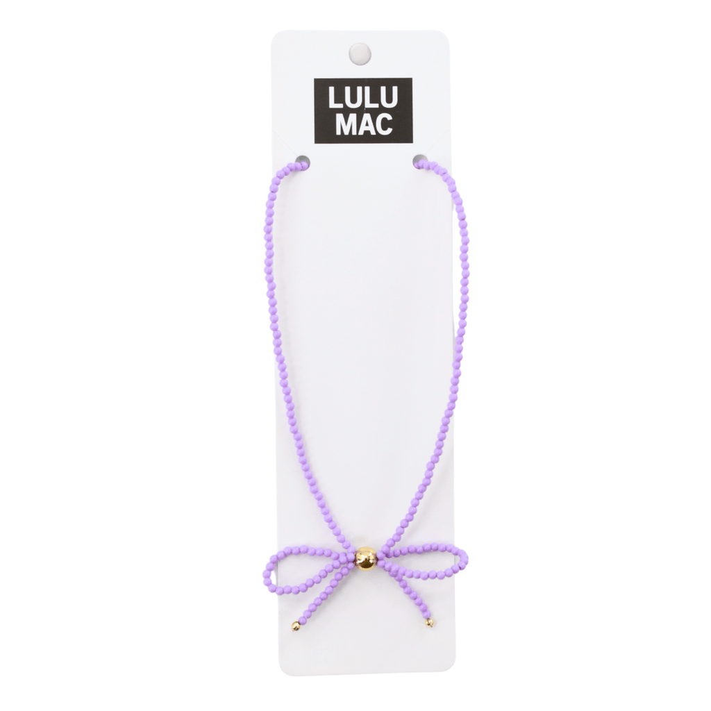 Girlie Girl Originals Lavender Bow Necklace by Girlie Girl Originals - Little Miss Muffin Children & Home