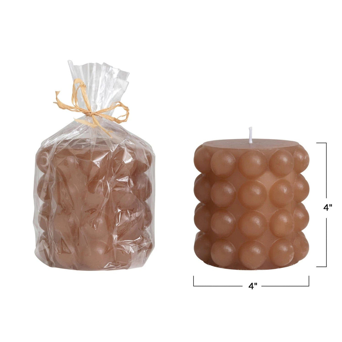 Creative Co-Op Creative Co-op Unscented Hobnail Pillar Candle - Little Miss Muffin Children & Home