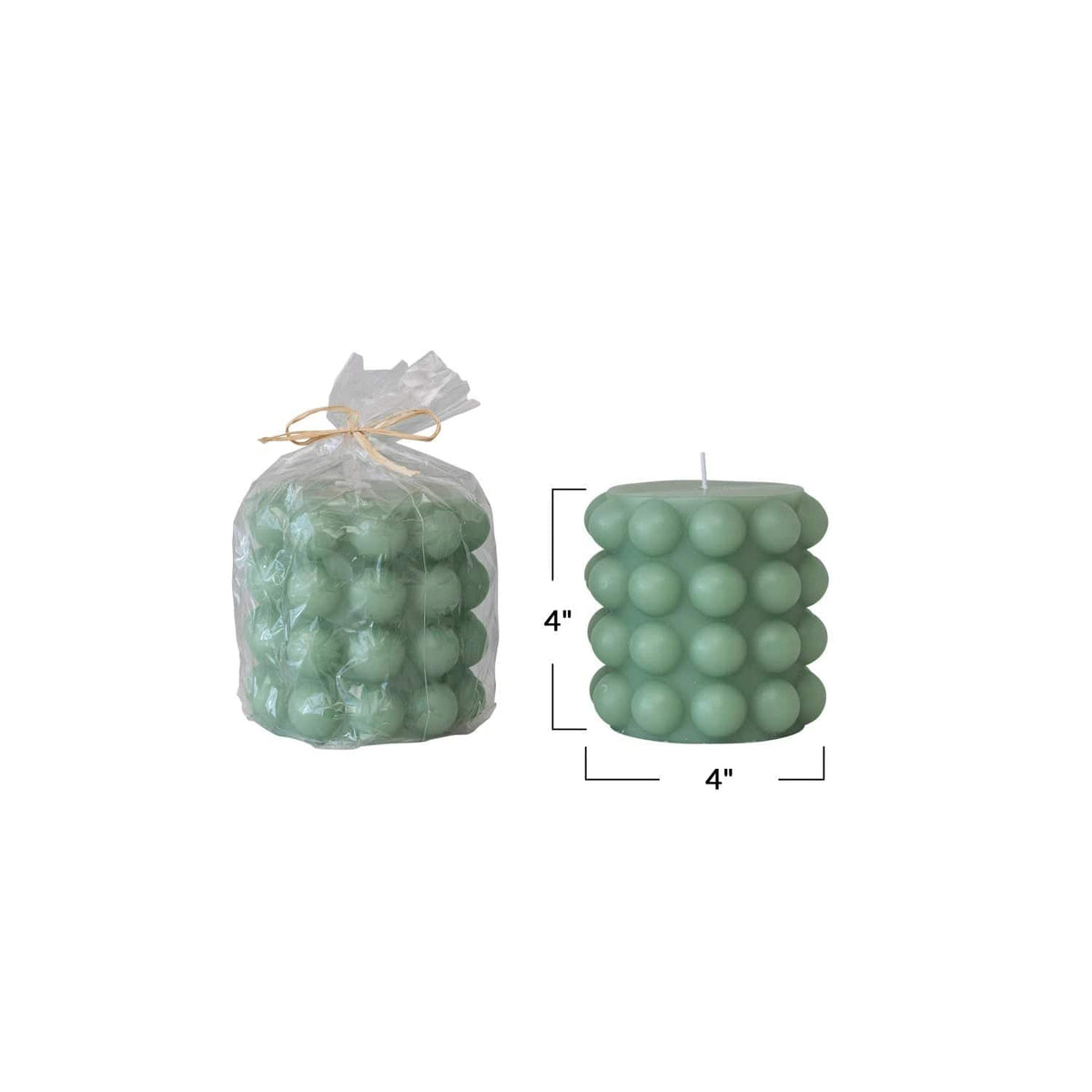 Creative Co-Op Creative Co-op Unscented Hobnail Pillar Candle - Little Miss Muffin Children & Home