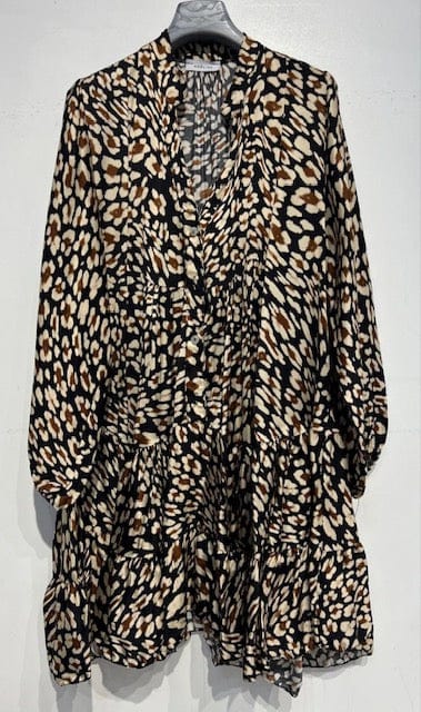 Loowie Loowie Silk Animal Print Billowy Short Dress - Little Miss Muffin Children & Home