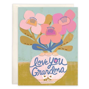Grandma Flowers Mother's Day Greeting Card