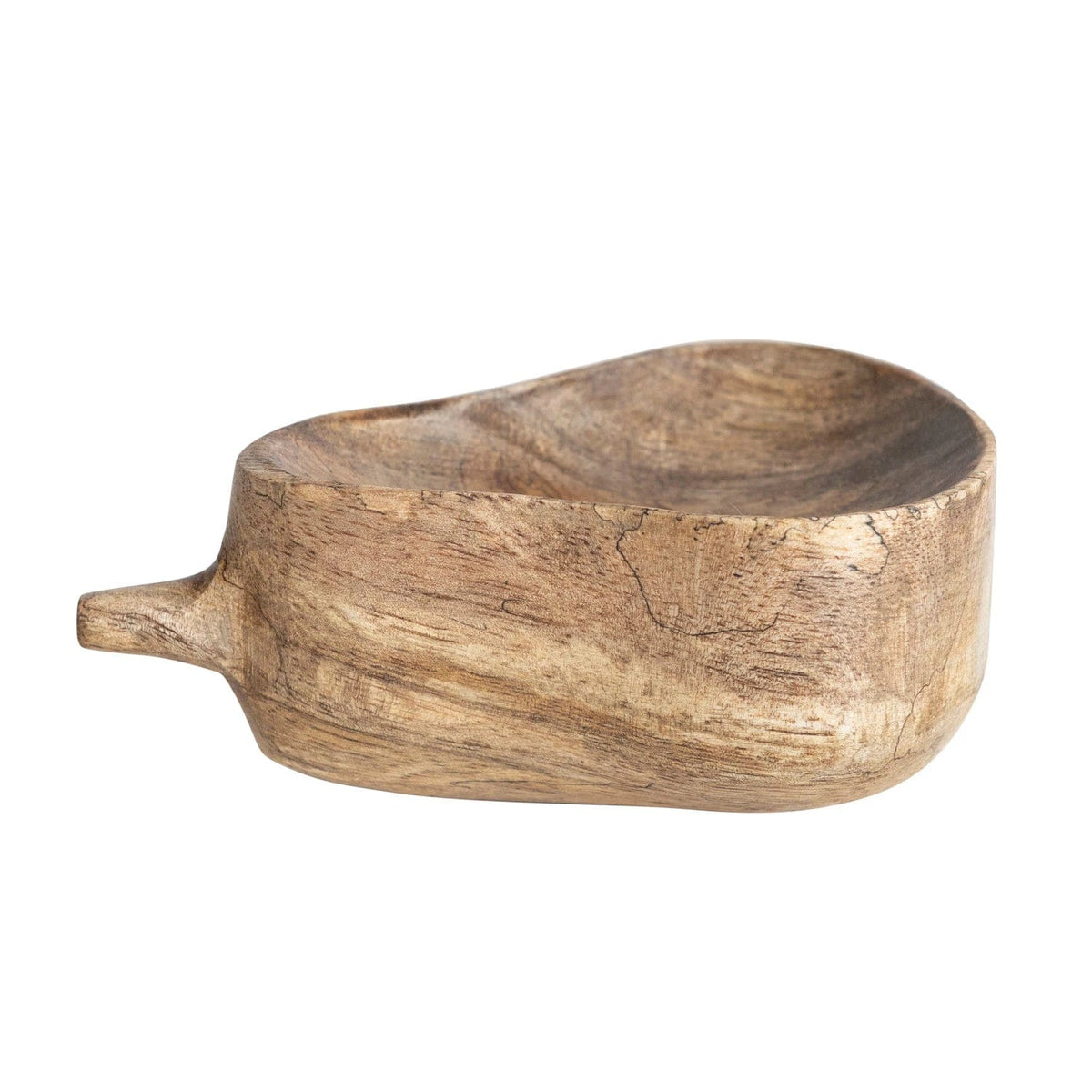 Creative Co-Op Creative Co-op Carved Mango Wood Pear Shaped Bowl, Stained Finish - Little Miss Muffin Children & Home