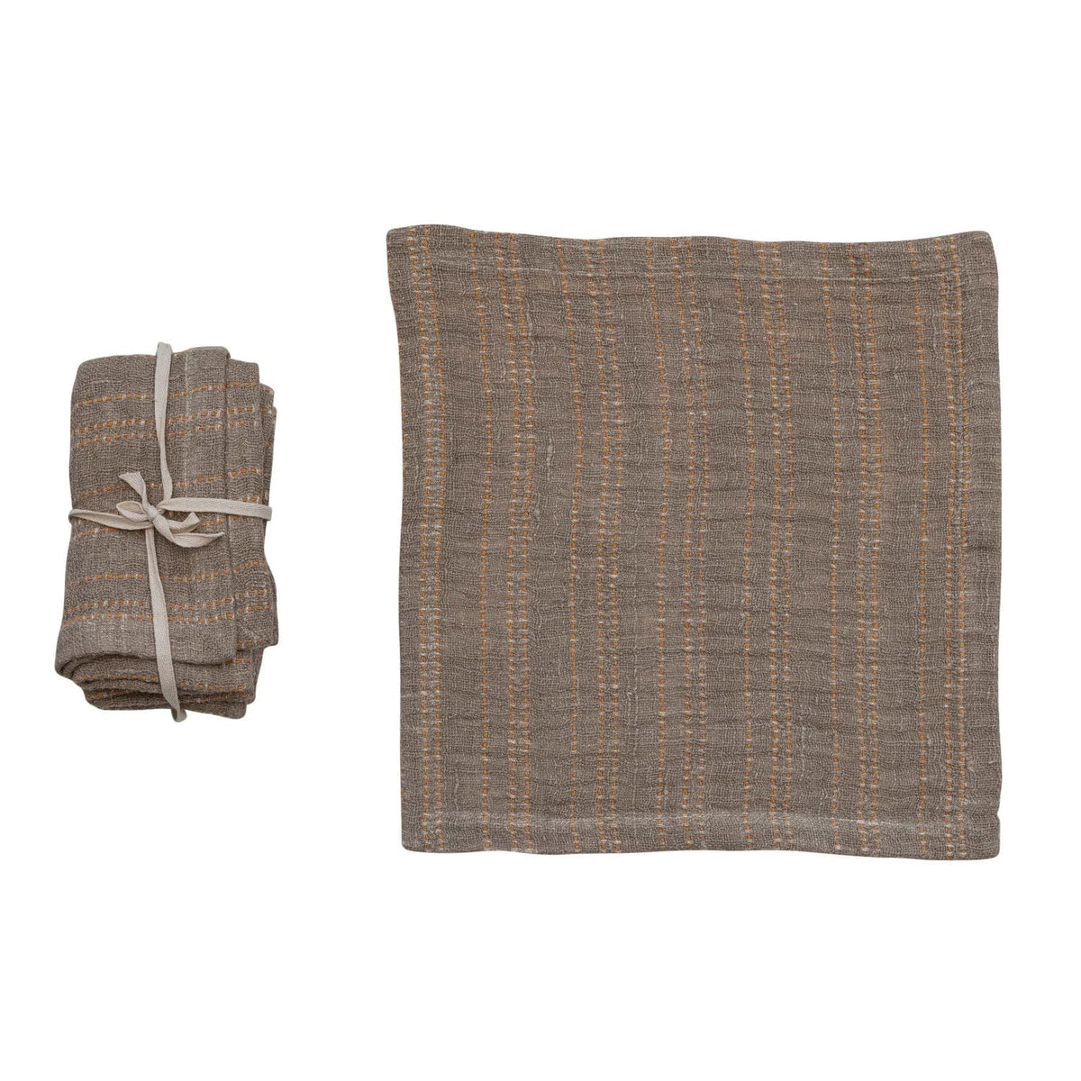 Creative Co-Op Creative Co-op 18" Set of 4 Square Woven Cotton & Linen Napkins - Little Miss Muffin Children & Home