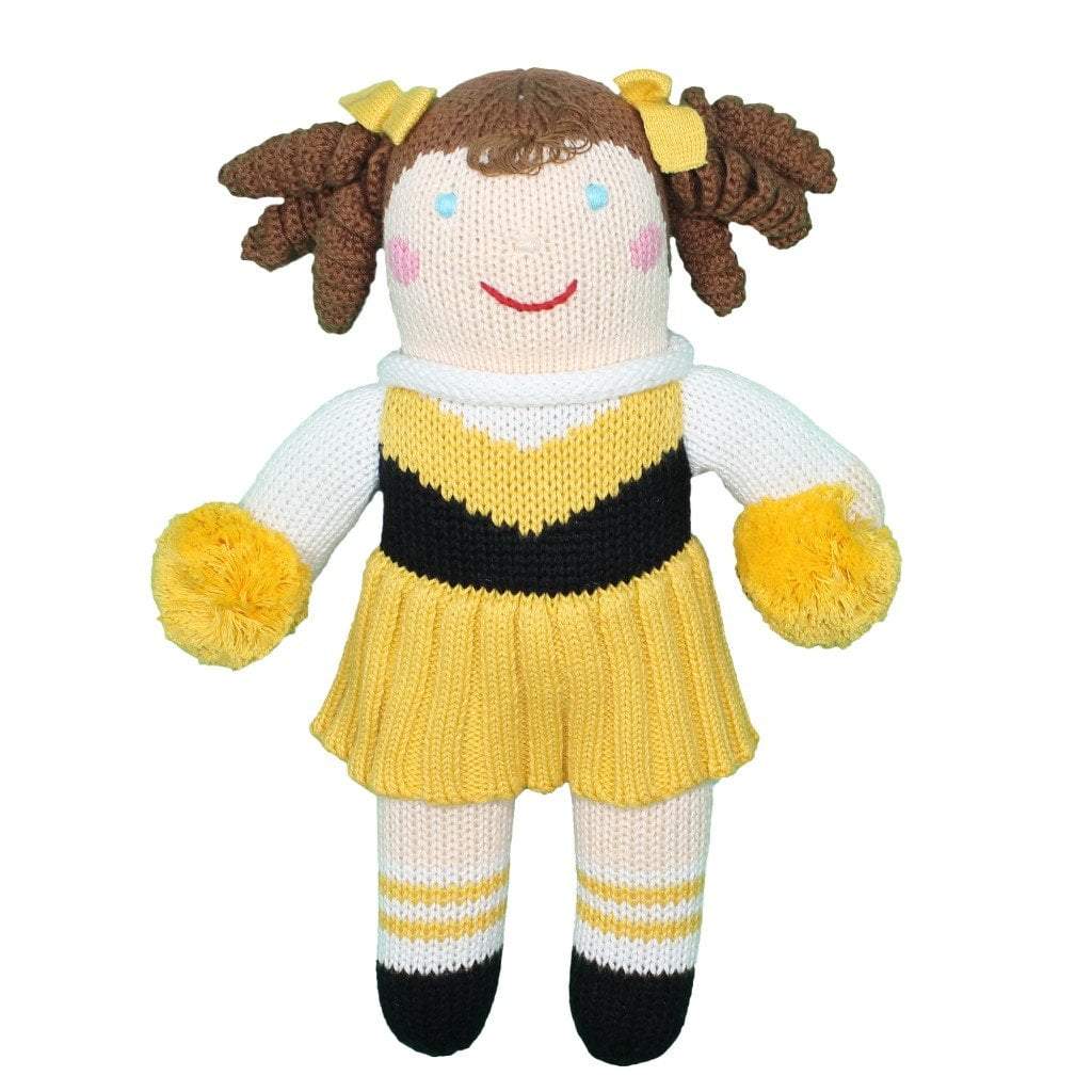 black and gold plush doll
