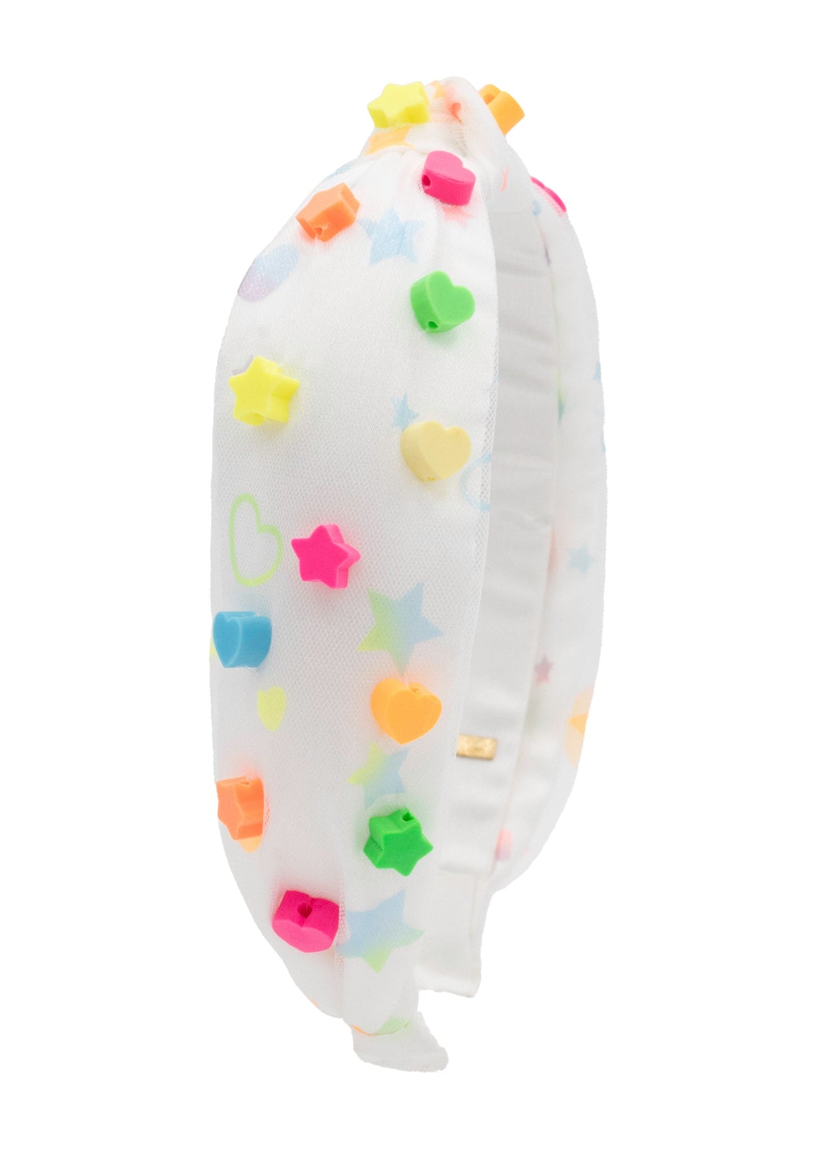 Bari Lynn Clay Hearts and Star Charms on Print Knot Headband - Little Miss Muffin Children & Home