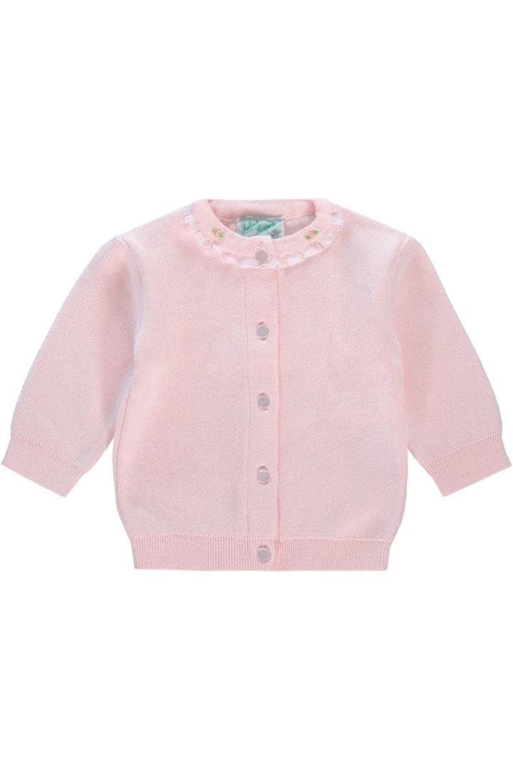 Carriage Boutique Girl Cardigan with Rosebuds Pink - Little Miss Muffin Children & Home