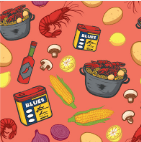 Bald Head Blues Crawfish Boil All-Over Print on Coral Men's Albatross Polo - Little Miss Muffin Children & Home