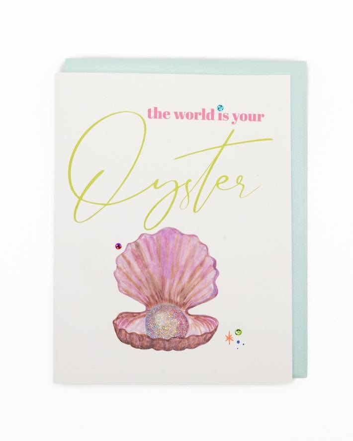 Lavender Vines 'World Is Your Oyster' Birthday Greeting Card - Little Miss Muffin Children & Home