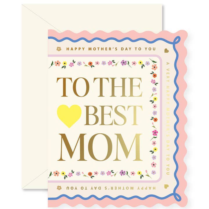 Ginger P Designs Mother's Day Scallop Greeting Card - Little Miss Muffin Children & Home