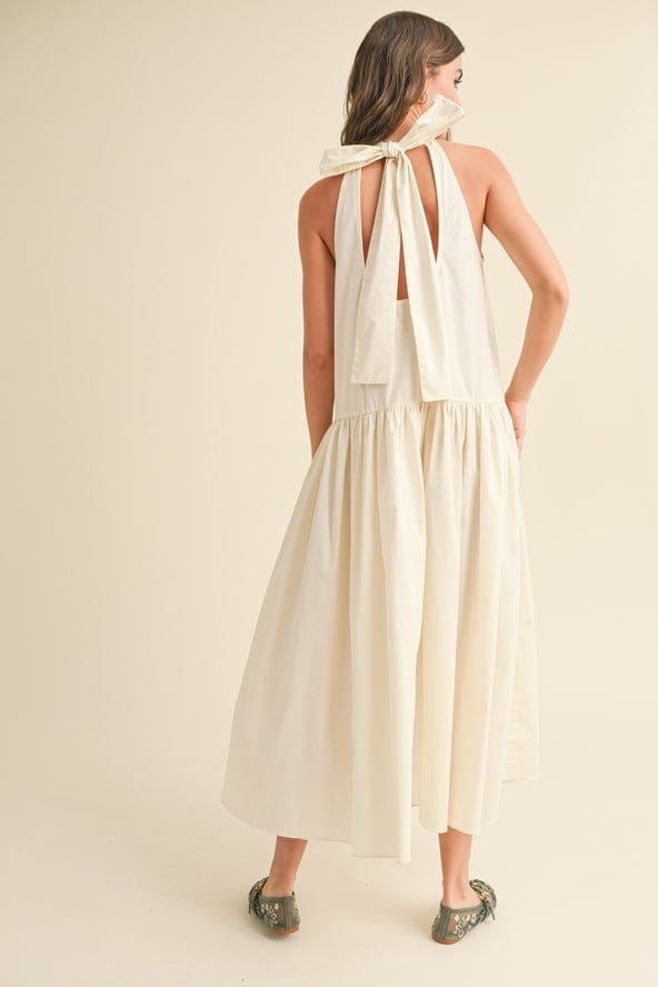 Miou Muse Sleeveless Halter Neck Maxi Dress - Little Miss Muffin Children & Home