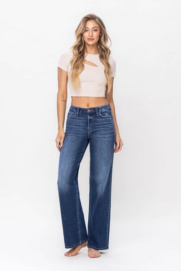 Flying Monkey Flying Monkey High Rise Loose Fit Jeans - Little Miss Muffin Children & Home