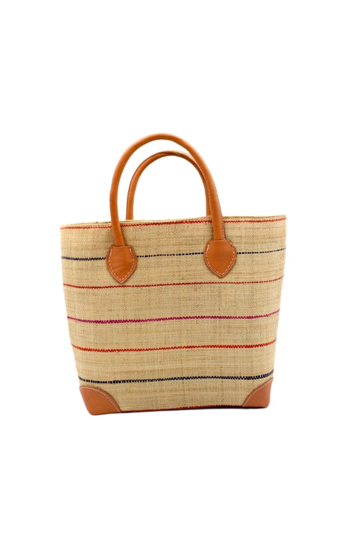 Shebobo Augustine Multi Pinstripe Straw Basket Bag - Little Miss Muffin Children & Home