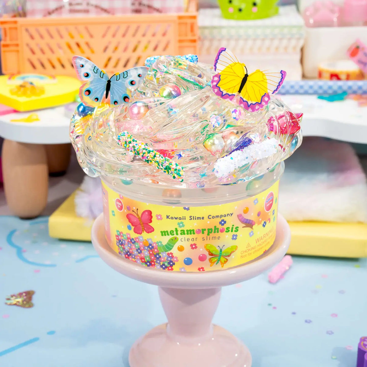 Kawaii Slime Company Metamorphosis Putty Clear Signature Dome™ Slime - Little Miss Muffin Children & Home