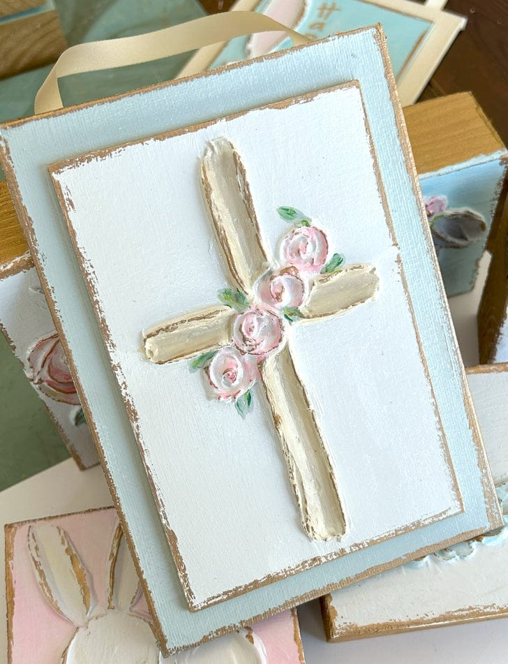 Coddiwomple Cross with Roses Pane - Little Miss Muffin Children & Home
