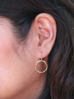 Sosie Designs Sosie Designs Gold Diamond Cut Circle Earrings - Little Miss Muffin Children & Home
