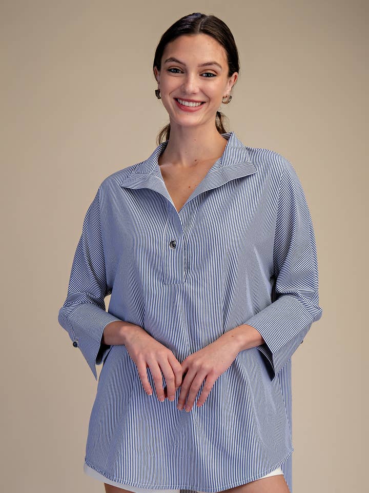 Glam Stand Neck Dolman Sleeves Shirt - Little Miss Muffin Children & Home