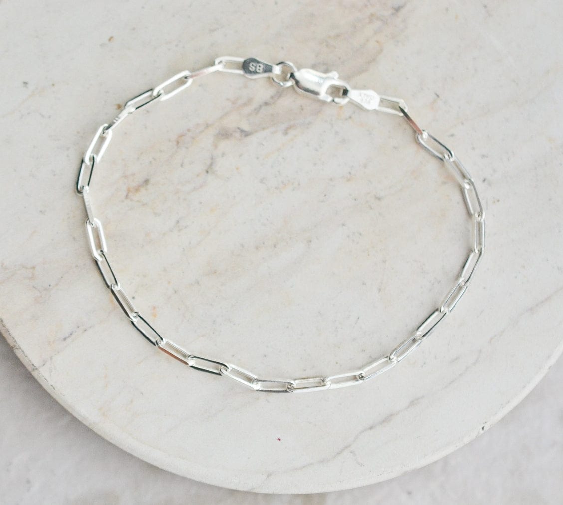 Sosie Designs Sosie Designs Sterling Silver Paper Clip Bracelet - Little Miss Muffin Children & Home
