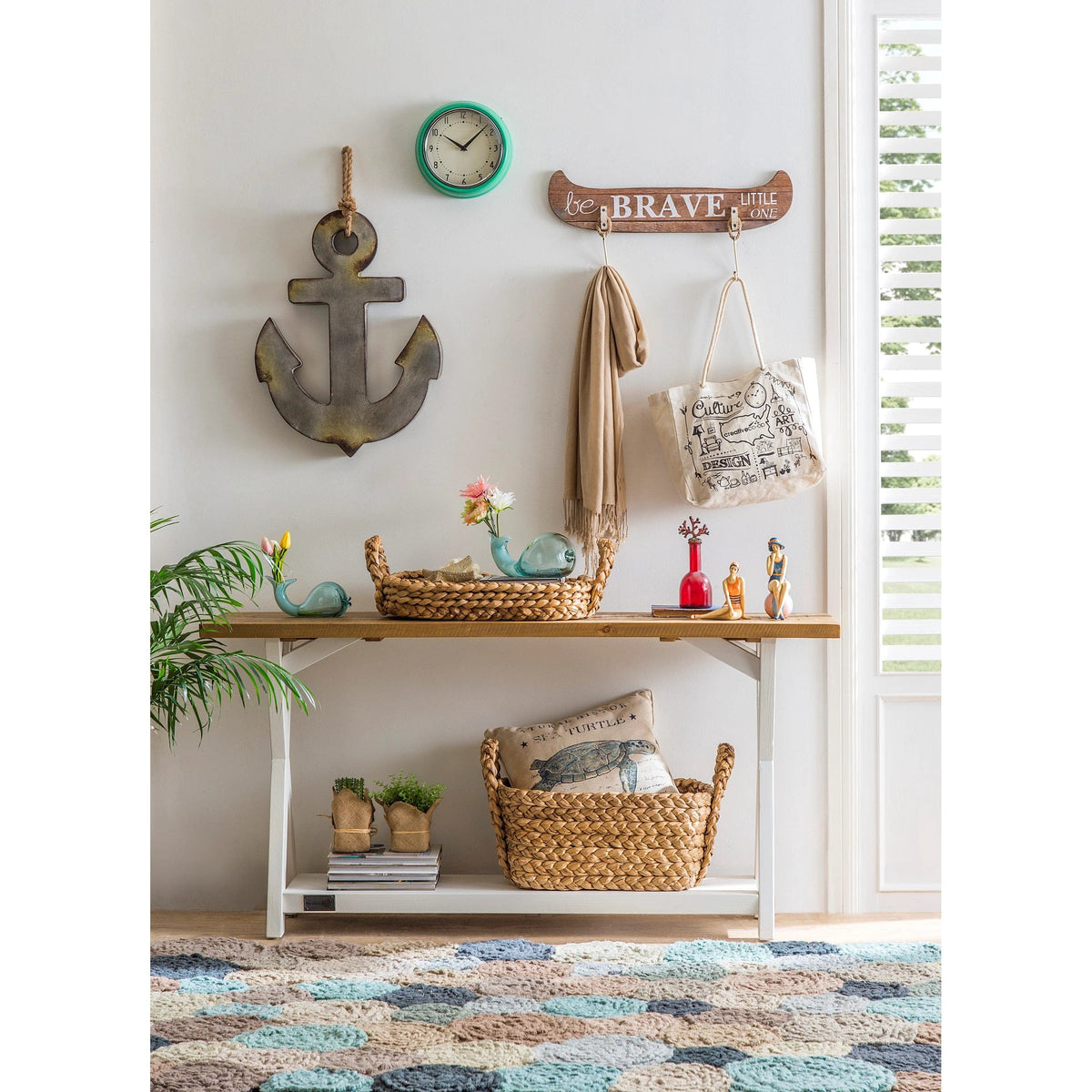 Creative Co-Op Creative Co-op Bankuan Braided Tray with Handles - Little Miss Muffin Children & Home