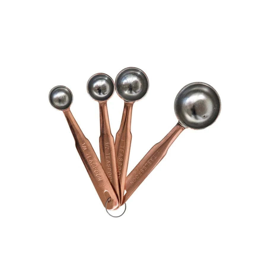 Creative Co-op Stainless Steel Measuring Spoons, 4PC Set - Little Miss Muffin Children & Home
